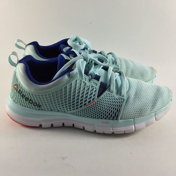 Reebok ZQuick dash womens running shoes lace up trainers green size 8 V67527 - Picture 1 of 8